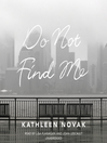Cover image for Do Not Find Me